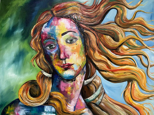 "Minha Vênus" Pintura, óleo sobre tela (2022) por Ester Zingano